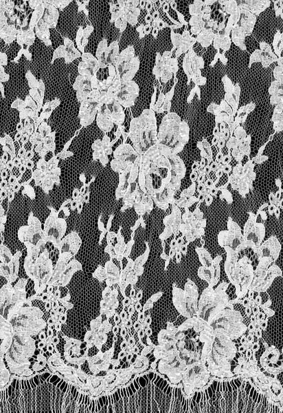 BEADED FRENCH LACE - IVORY